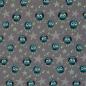 Preview: Baumwolljersey kleine Monster Petrol auf Schlamm Mrs.Mint Design by Swafing